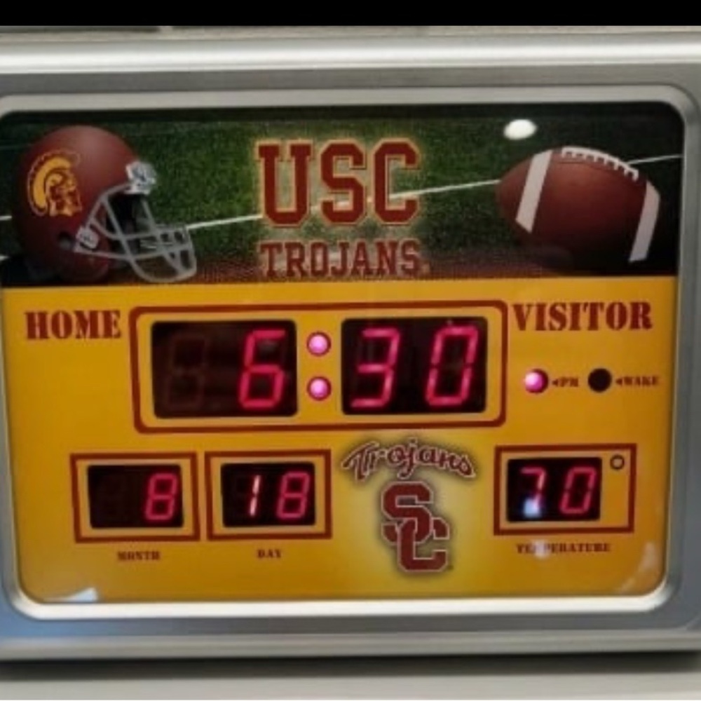 USC Trojans Digital Scoreboard Clock